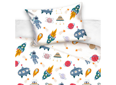 Bavlněné povlečení do postýlky Vesmírná Mise