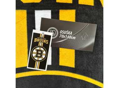 Froté osuška NHL Boston Bruins Black Prestige 70x140 cm