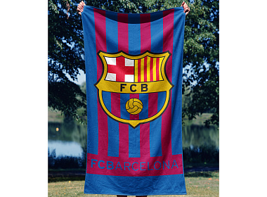 Fotbalová osuška FC Barcelona Vertical