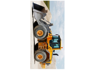 Plážová osuška Kolový Nakladač 70x140 cm