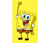 Dětský ručník Sponge Bob Žlutý jako Houba 30x50 cm