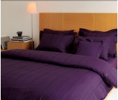 Saténové povlečení Valeron Larkin Plum