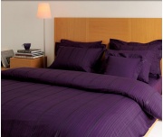 Saténové povlečení Valeron Larkin Plum