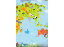 Dětské povlečení Mapa Zvířat