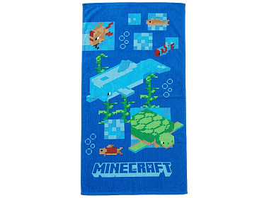 Dětská osuška Minecraft Delfín a Želva
