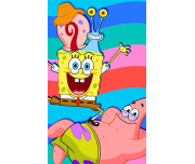 Dětský ručník Sponge Bob s Patrickem a Garym 30x50 cm