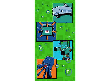 Dětská osuška Minecraft Fight and Survive