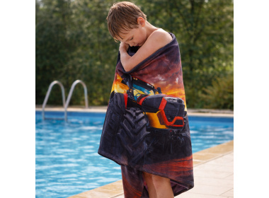 Plážová osuška Super Traktor 70x140 cm