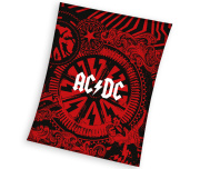 Mikroplyšová deka AC/DC Black Ice 150x200 cm