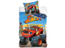 Dětské povlečení Plamínek a Čtyřkoláci Připraven na závod
