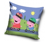 Dětský polštářek Prasátko Peppa Na Koloběžkách
